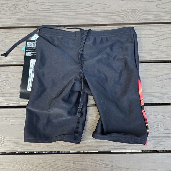 TYR Grab Bag Swimwear Boy Red/Black Jammers Size 22 New - Picture 2 of 3